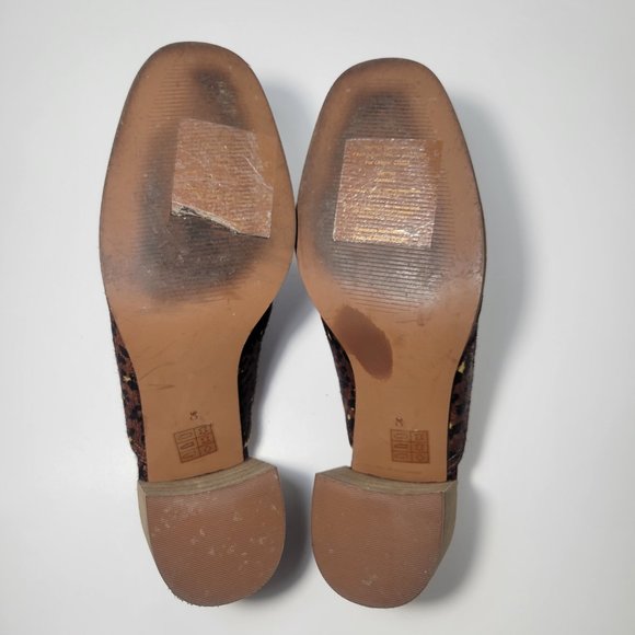 Madewell Carey Mule in Painted Leopard Calf Hair Animal Print Women's Size 8 - Picture 7 of 11